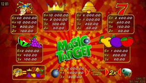 Online herní automat Magic Target