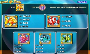 Online herní casino automat Gold Fish 