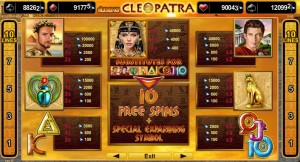 Výherní online automat zdarma Grace of Cleopatra 