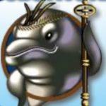 Wild symbol z online automatu Dolphin King 