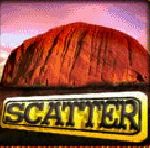 Scatter symbol z online automatu Australian Magic