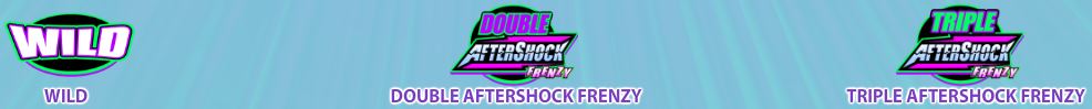 Bonusové symboly z herního automatu AfterShock Frenzy