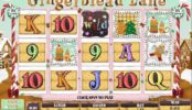 Gingerbread Lane hrací casino automat pro zábavu