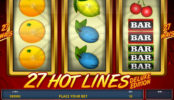 27 Hot Lines Deluxe online hrací automat