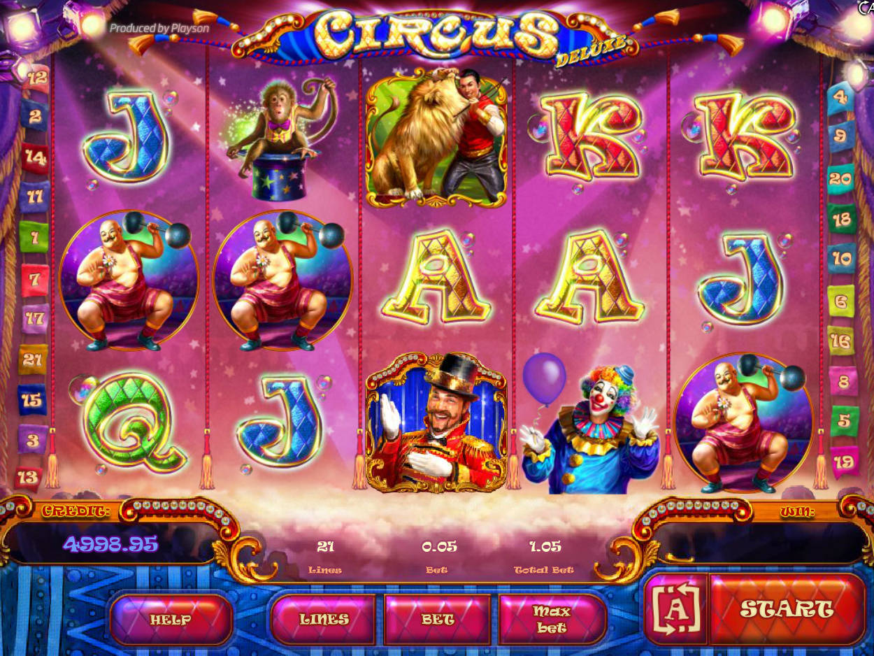 circus deluxe игровые автоматы онлайн бесплатно