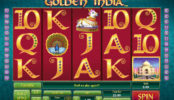 Obrázek ze hry online automatu Golden India